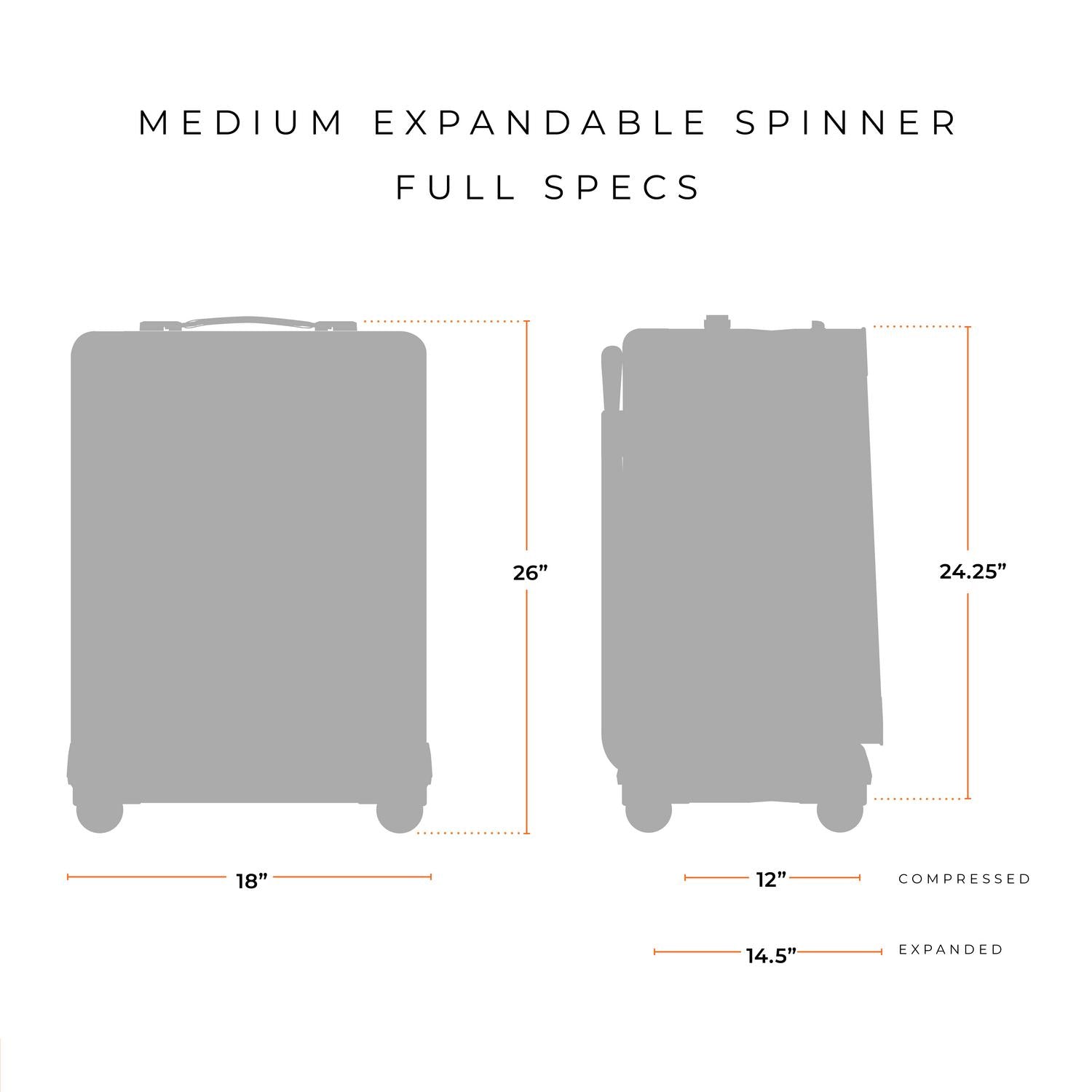 Briggs & Riley Baseline Medium Expandable Spinner - Black