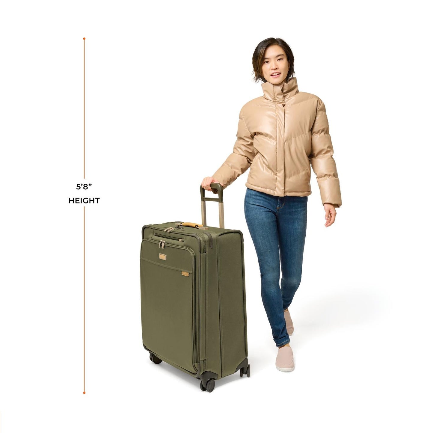 Briggs & Riley Baseline Large Expandable Spinner - Olive