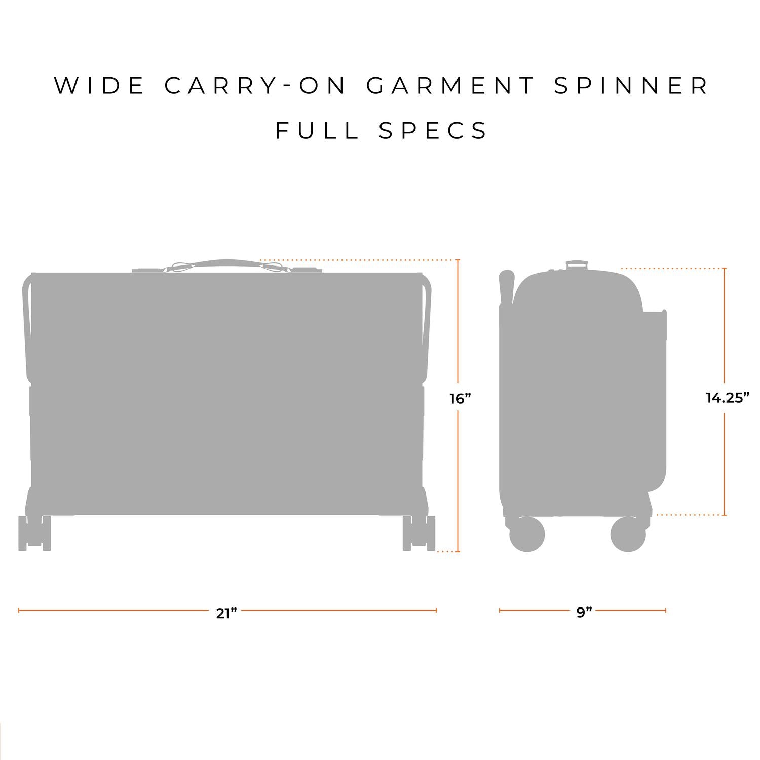 Briggs & Riley Baseline 21" Carry-On Wheeled Garment Spinner - Black