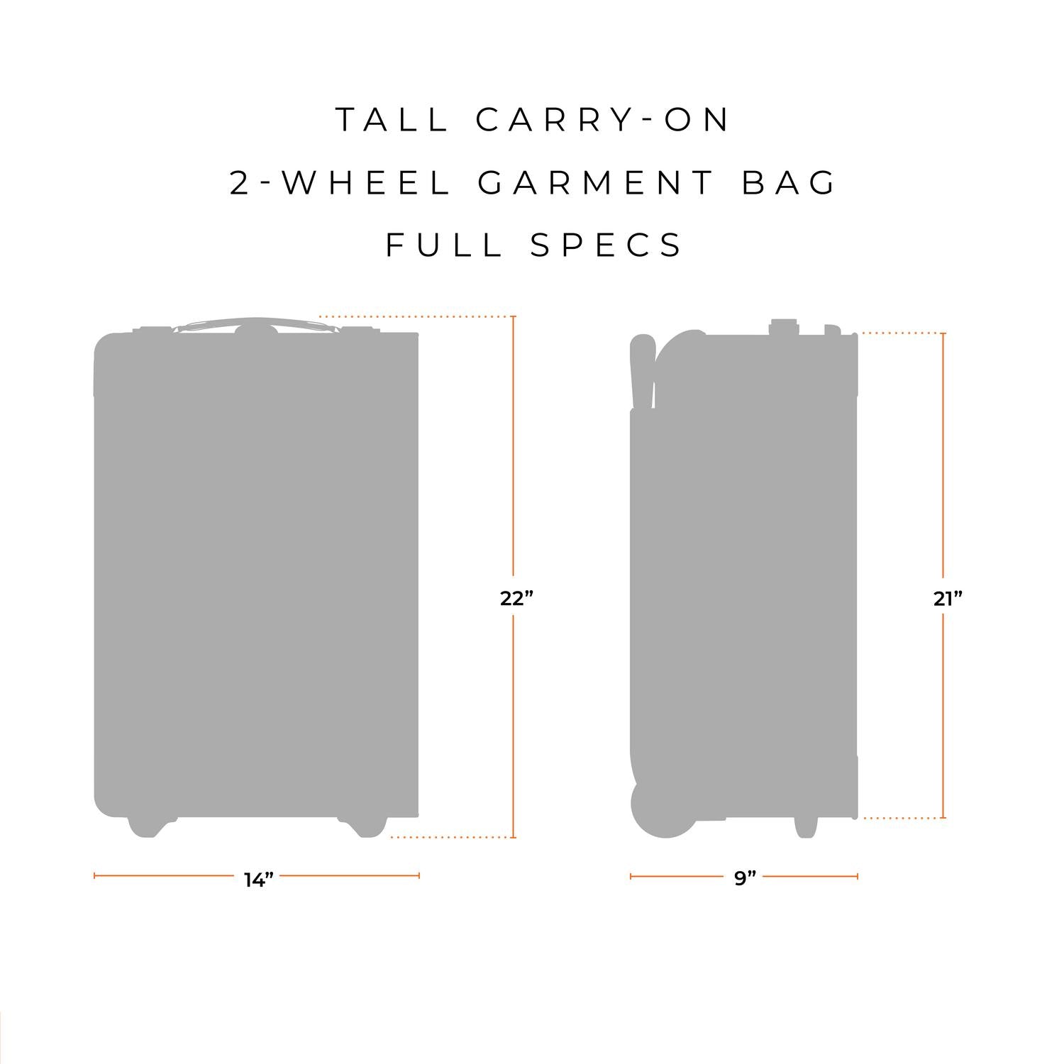 Briggs & Riley Baseline 22" Carry-on 2-Wheel Garment Bag - Black