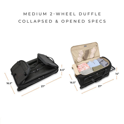 Briggs & Riley Baseline Medium Two-Wheel Duffle - Black