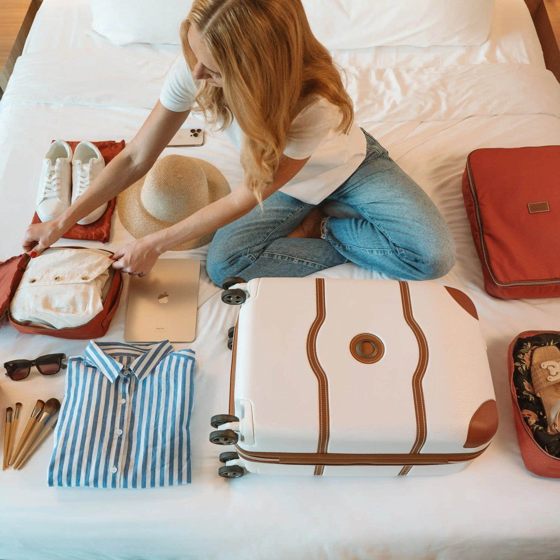 Delsey Chatelet Air 2.0 - Packing Cubes Set Of 4 - Terracotta