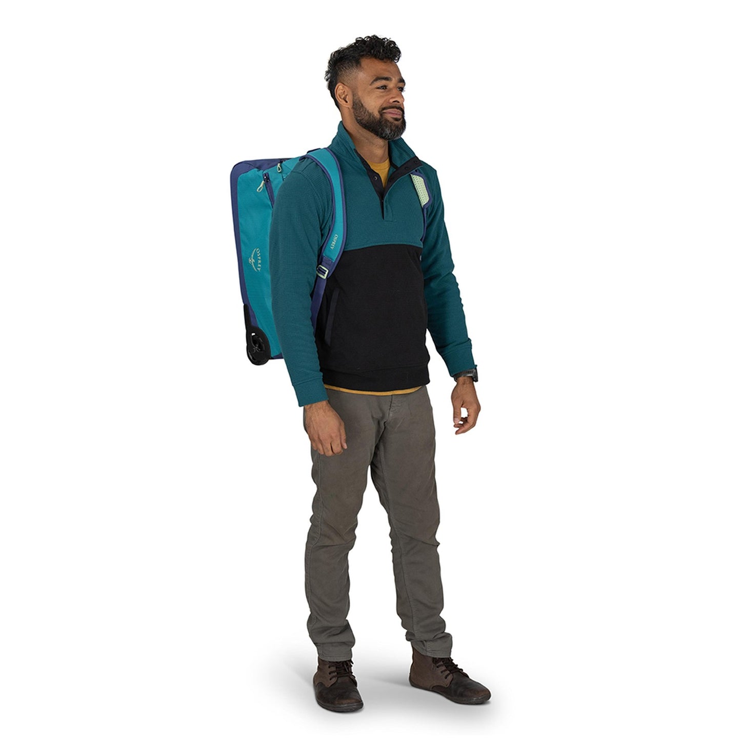 Osprey Daylite™ Carry-On Wheeled Duffel 40 - Blue Spikemoss/Alkaline