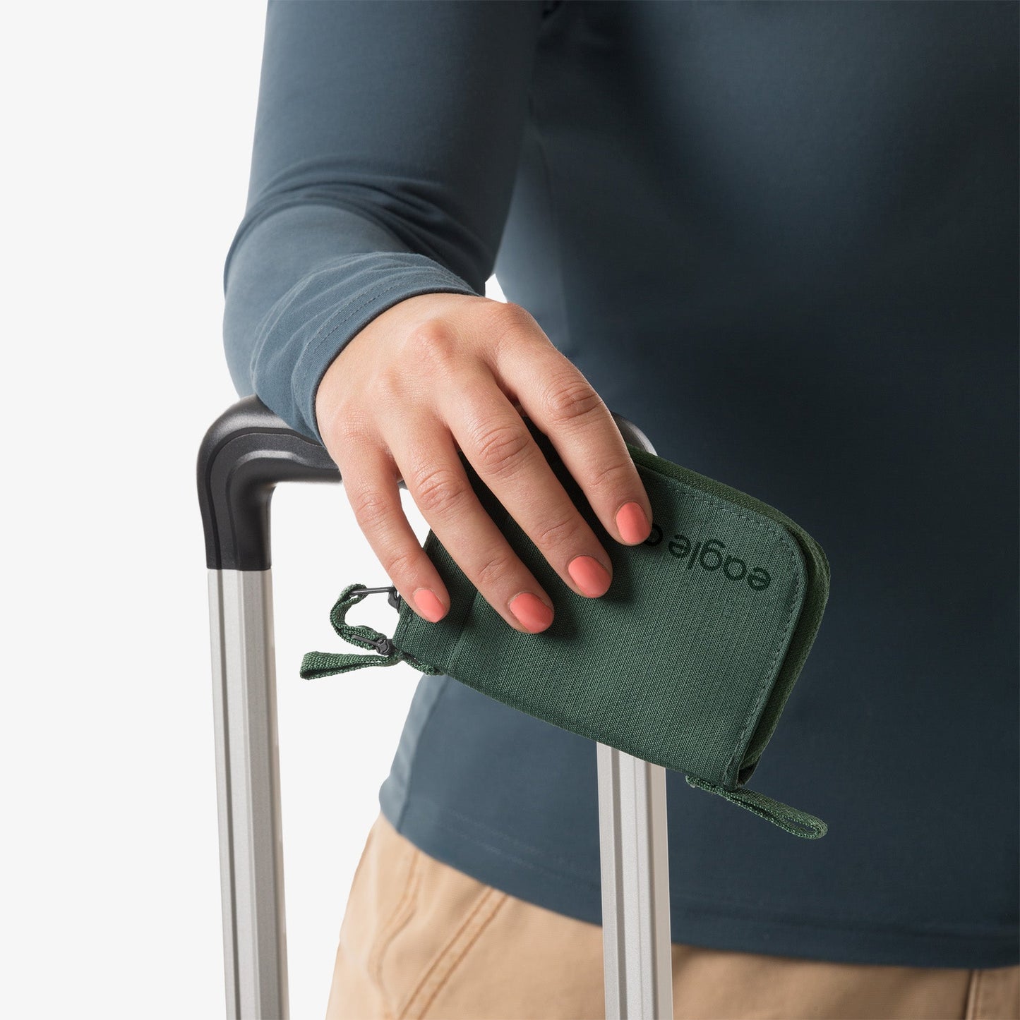 Eagle Creek Stash RFID Zip Wallet - Grass Green