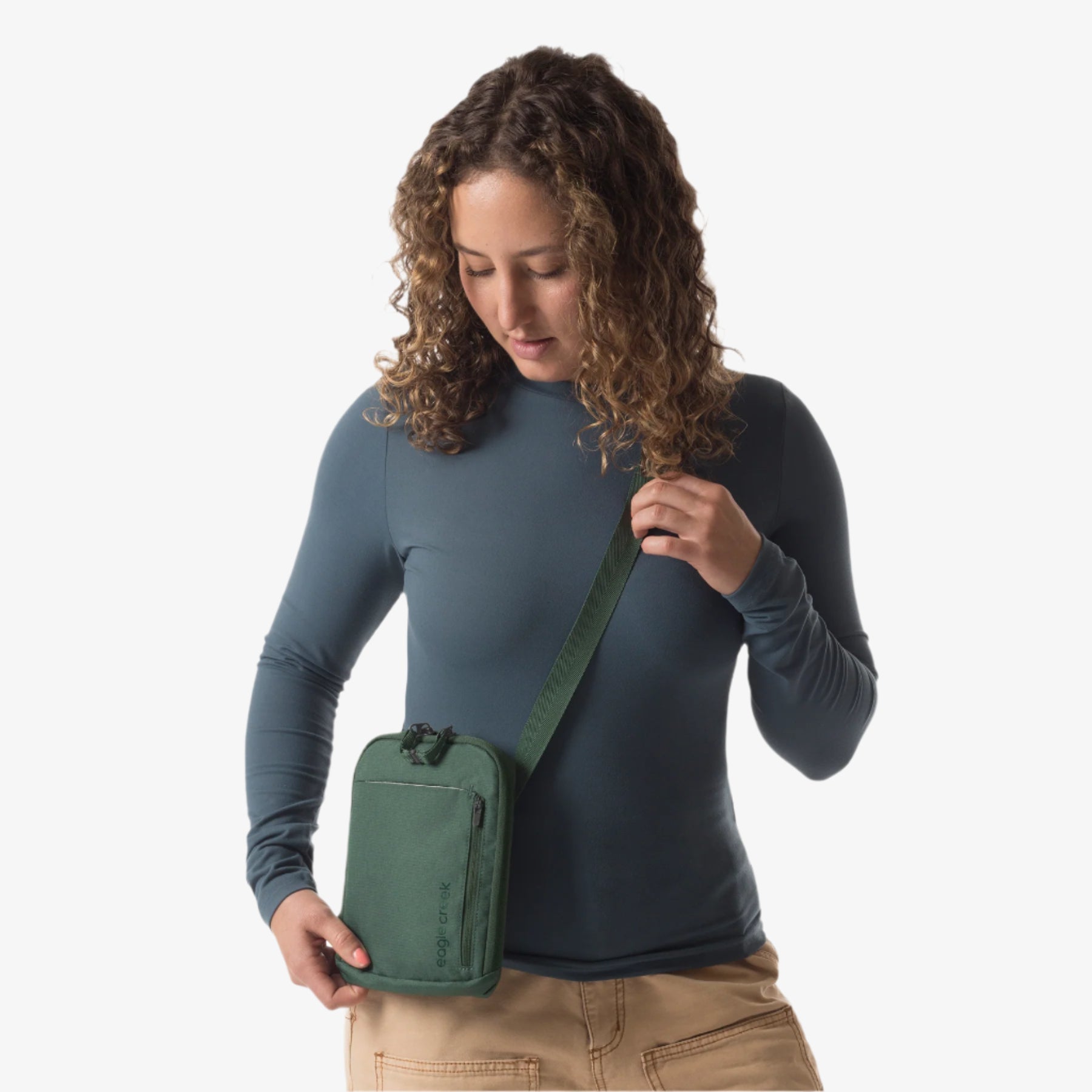 Eagle Creek Stash RFID Crossbody Bag - Grass Green