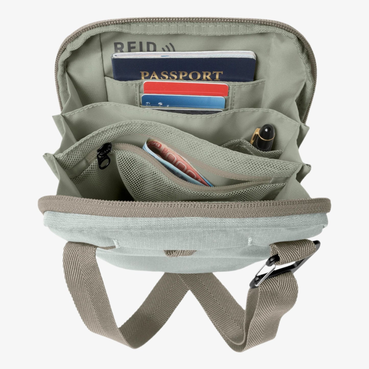 Eagle Creek Stash RFID Crossbody Bag - Storm Grey