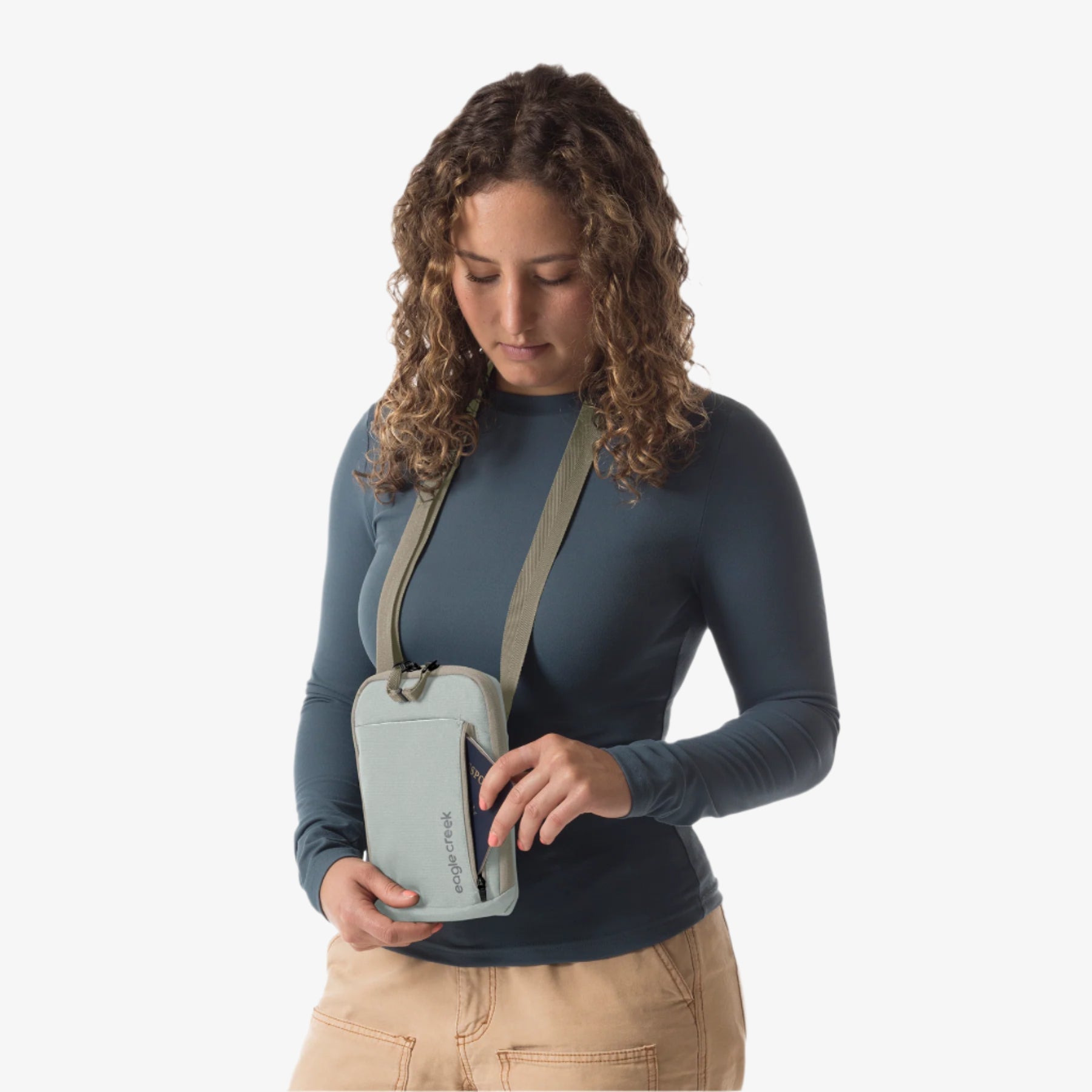 Eagle Creek Stash RFID Crossbody Bag - Storm Grey