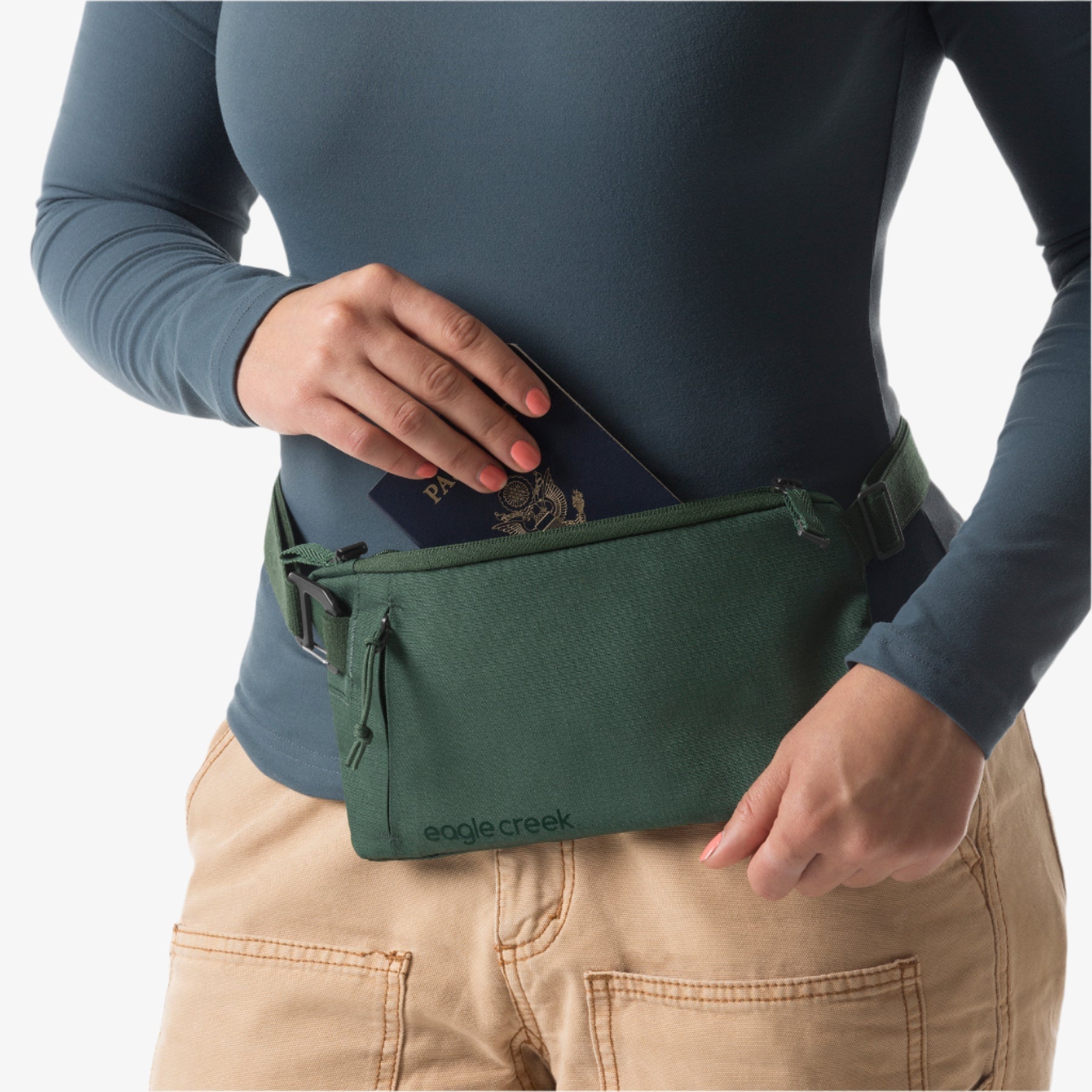 Eagle Creek Stash RFID Sling Bag - Grass Green