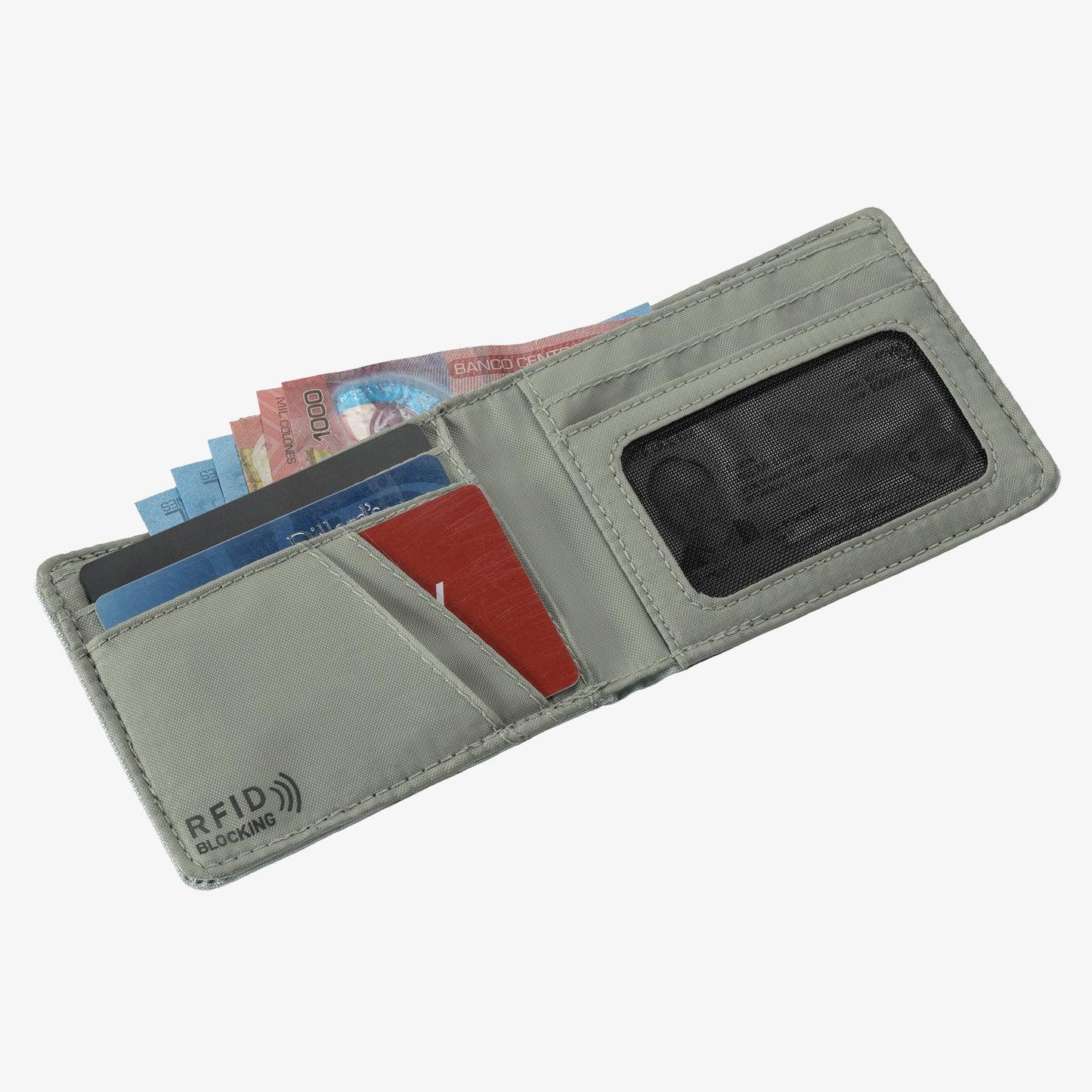 Eagle Creek Stash RFID Bifold Wallet - Storm Grey