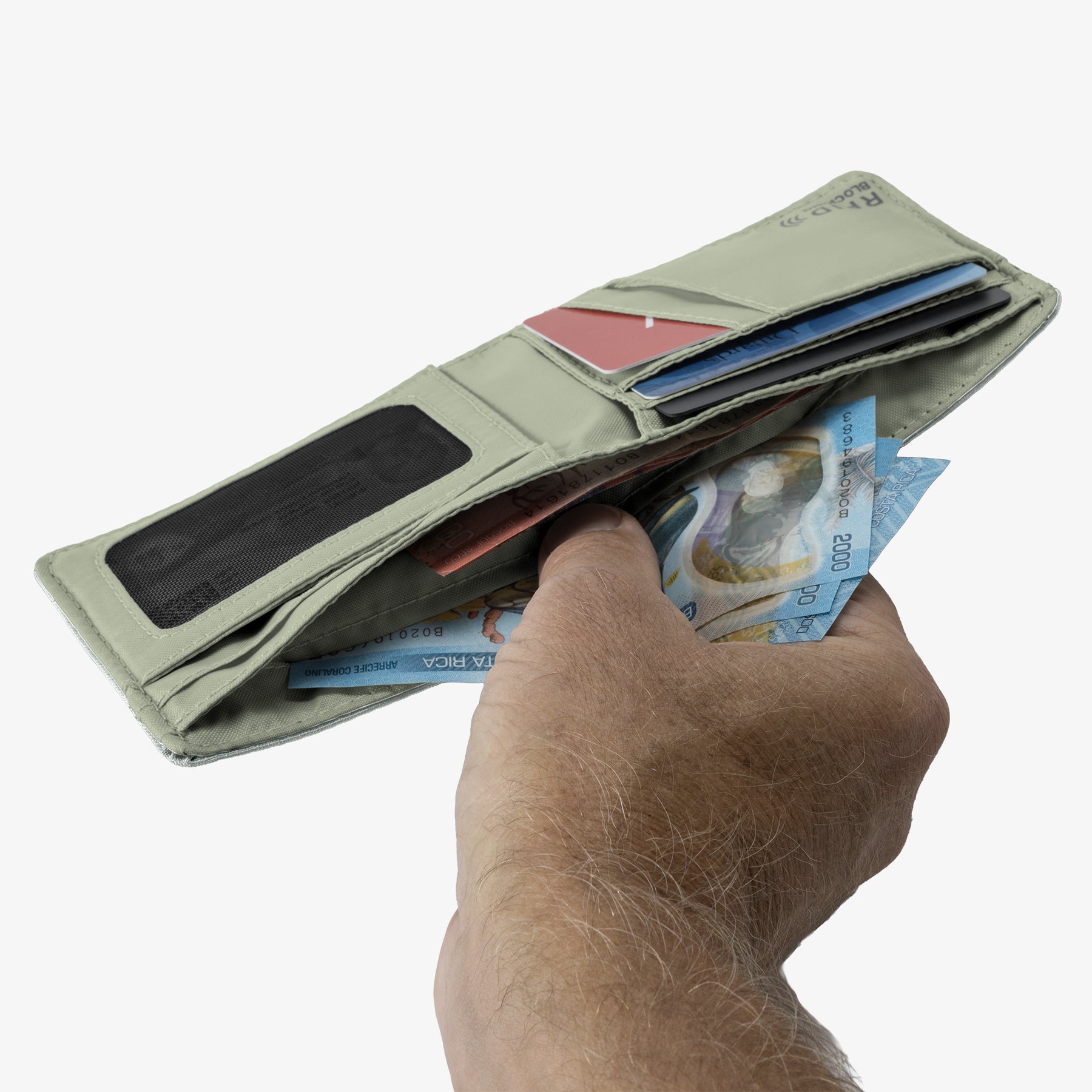 Eagle Creek Stash RFID Bifold Wallet - Storm Grey