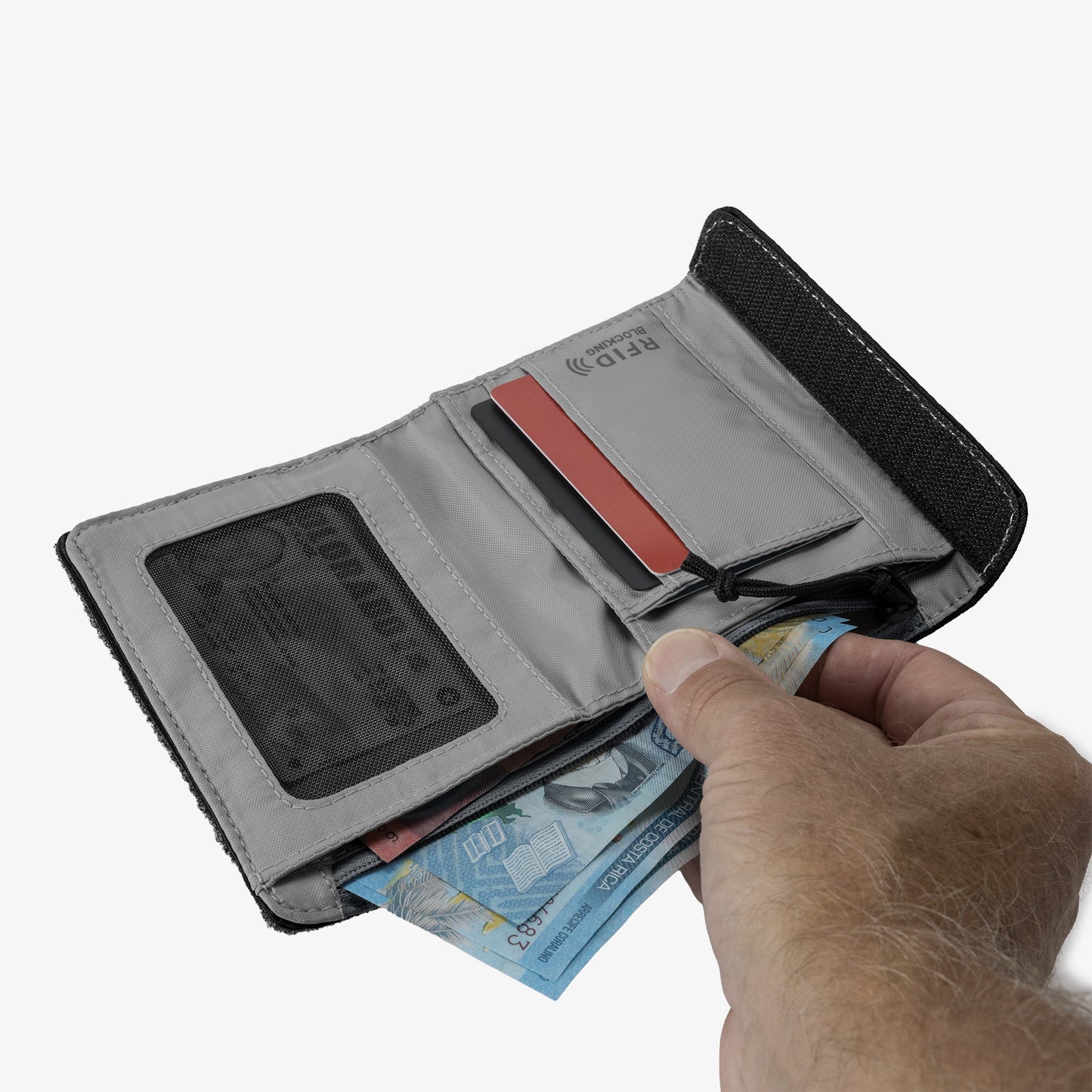 Eagle Creek Stash RFID Trifold Wallet - Black