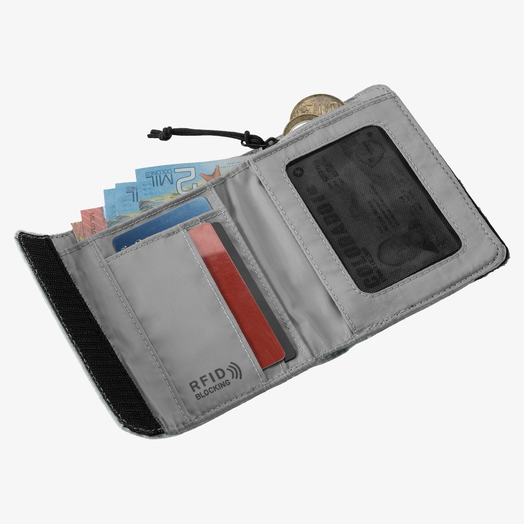 Eagle Creek Stash RFID Trifold Wallet - Storm Grey