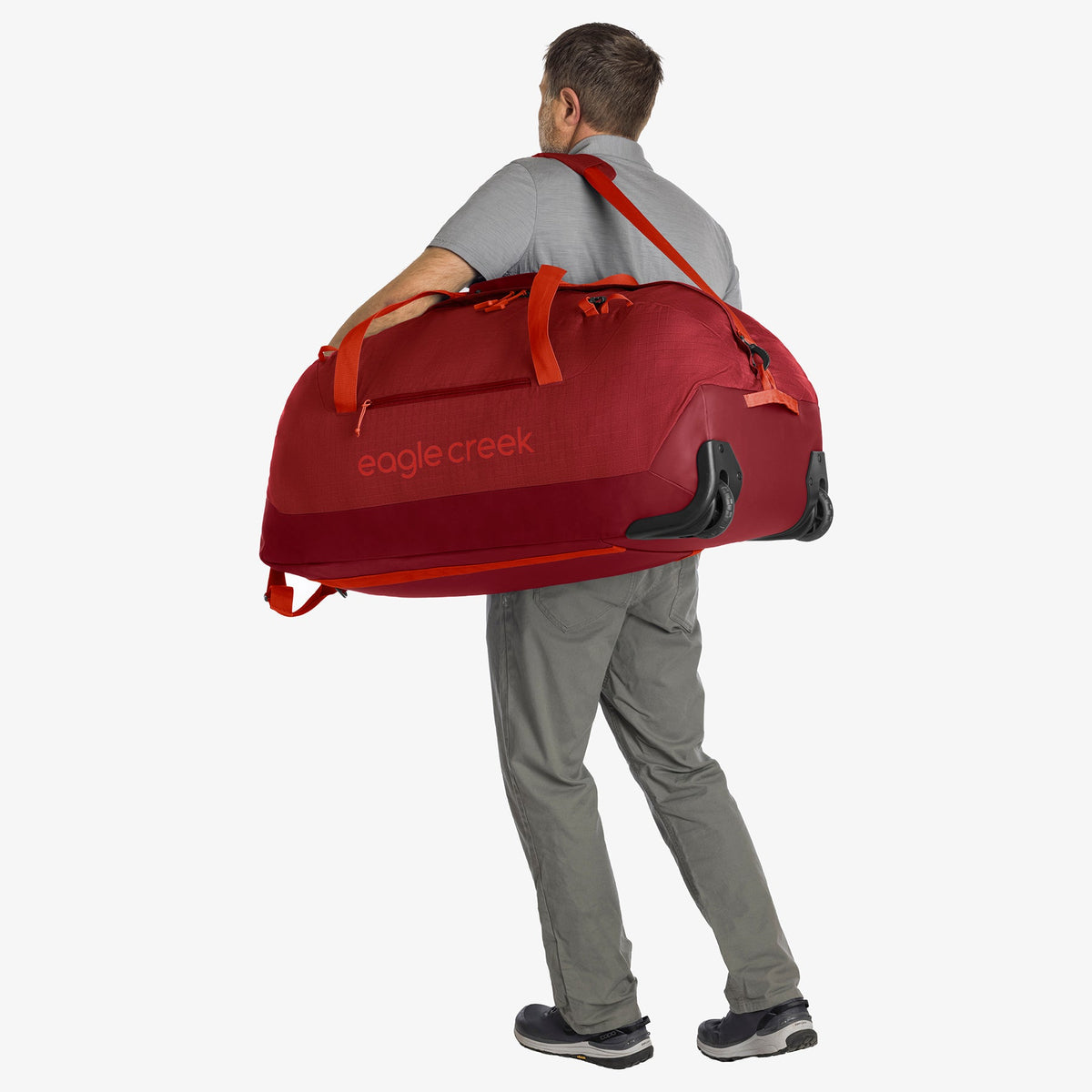 Eagle Creek No Matter What 120L Rolling Duffel Bag - Cranberry Red