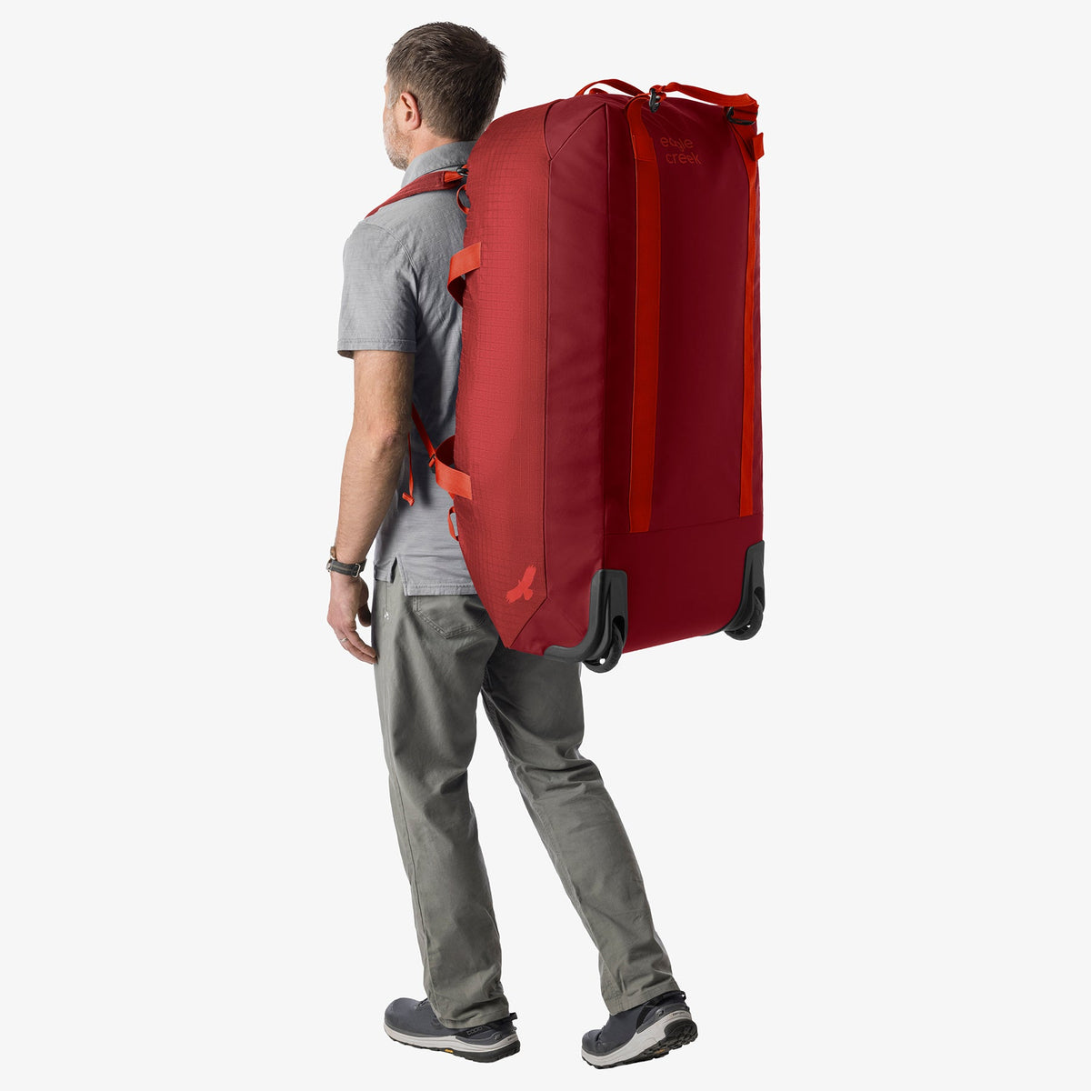 Eagle Creek No Matter What 120L Rolling Duffel Bag - Cranberry Red
