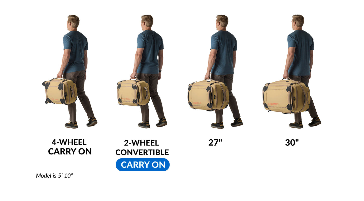 Eagle Creek Gear Warrior XE 2-Wheel 21.75" Convertible Carry-On Luggage - Black