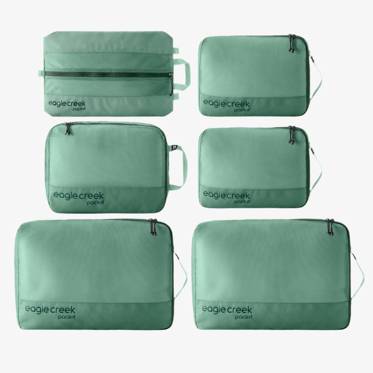 Eagle Creek Pack-It Reveal Pack-It® Reveal Extended Stay Packing Cube Set - Willow Green