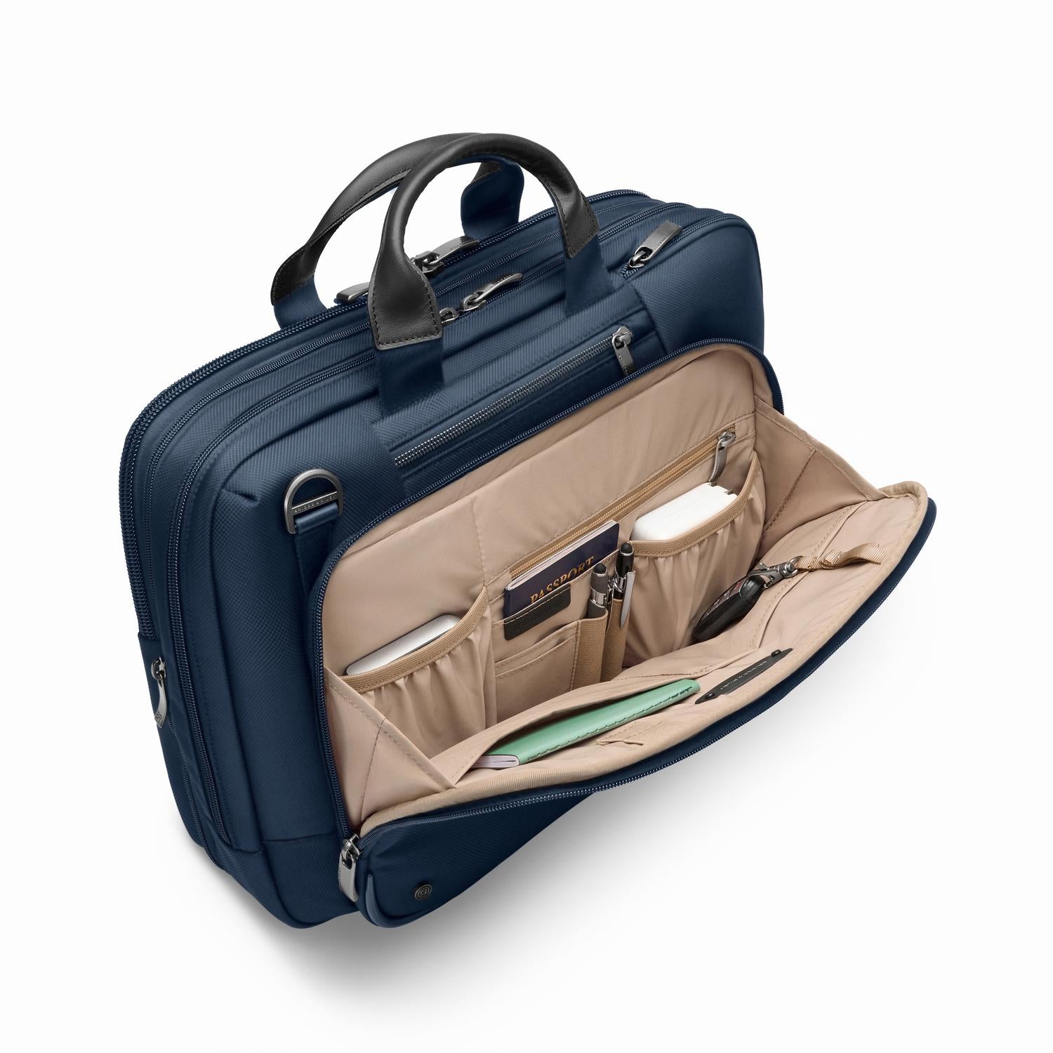 Briggs & Riley @work Medium Expandable Brief - Navy