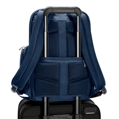 Briggs & Riley @work Medium Widemouth Backpack - Navy
