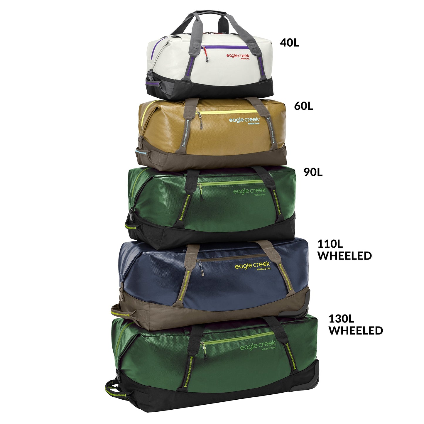 Eagle Creek Migrate 130L Wheeled Duffel Bag - Electric Yellow