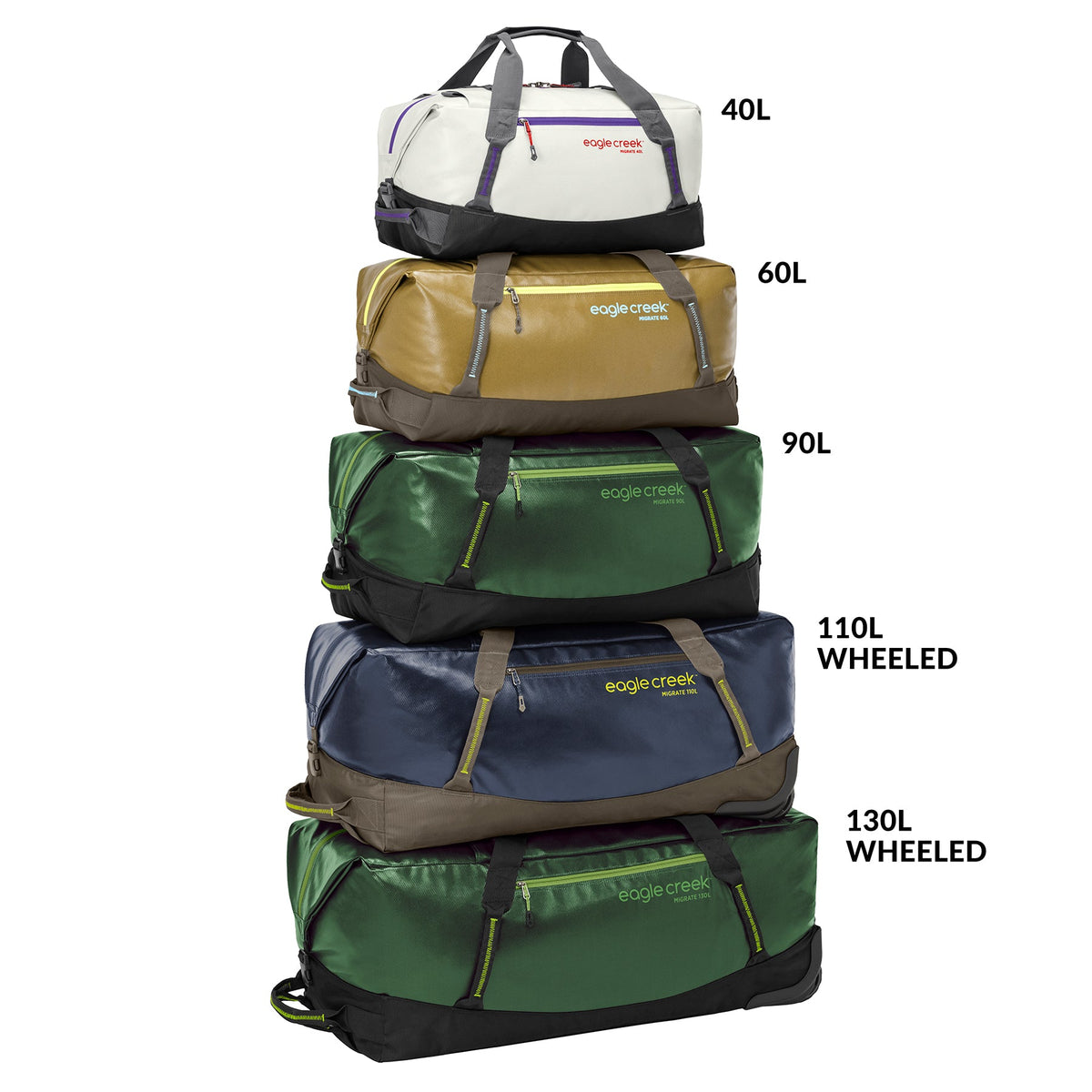 Eagle Creek Migrate 60L Duffel Bag - Electric Yellow