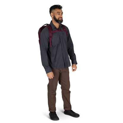 Osprey Ozone Laptop Travel Backpack - Moody Burgundy