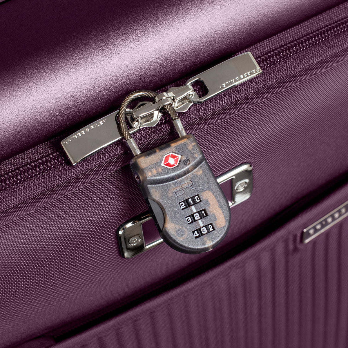 Briggs & Riley Sympatico Essential 22" Front Pocket Carry-On Expandable Spinner - Plum