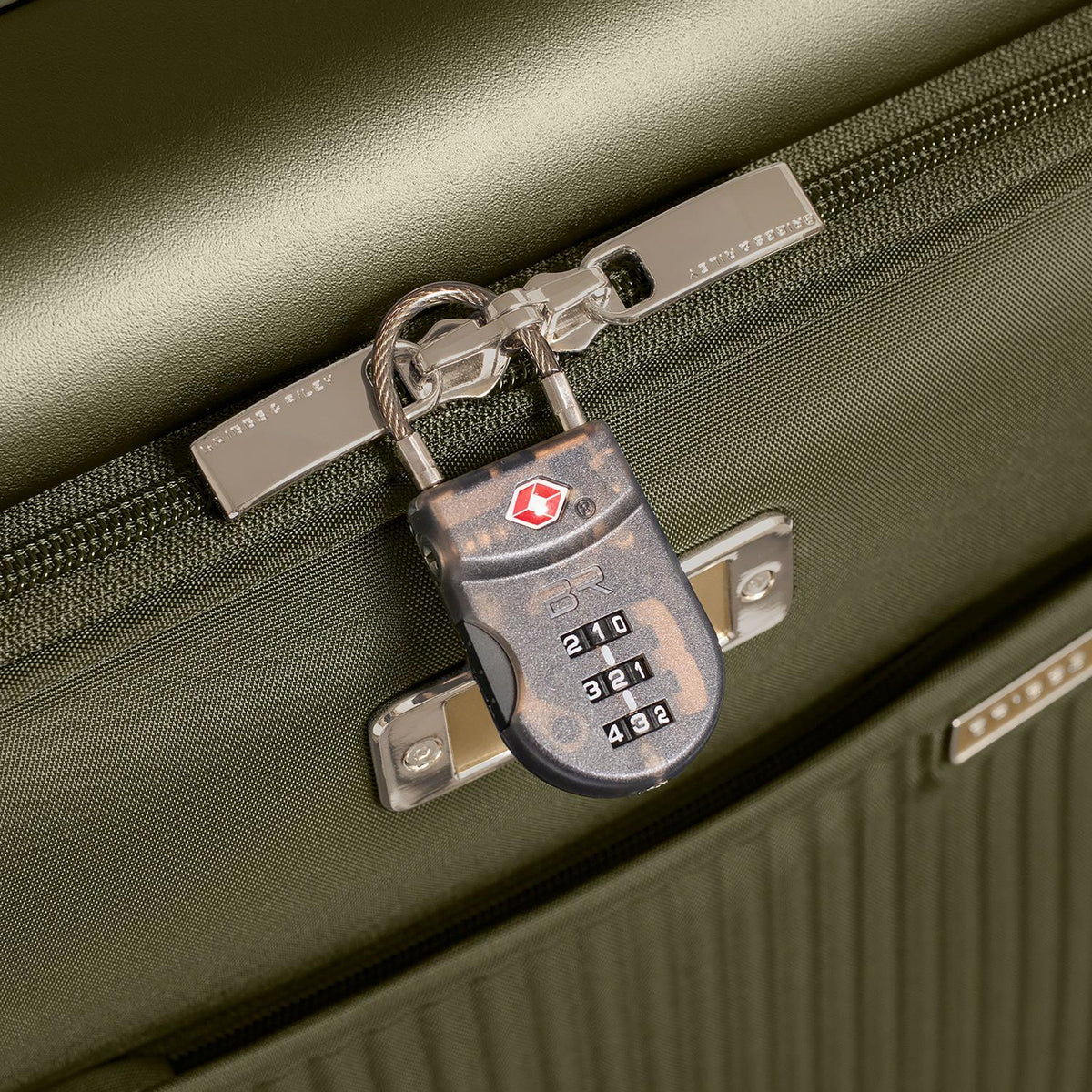 Briggs & Riley Sympatico Essential 22" Front Pocket Carry-On Expandable Spinner - Olive