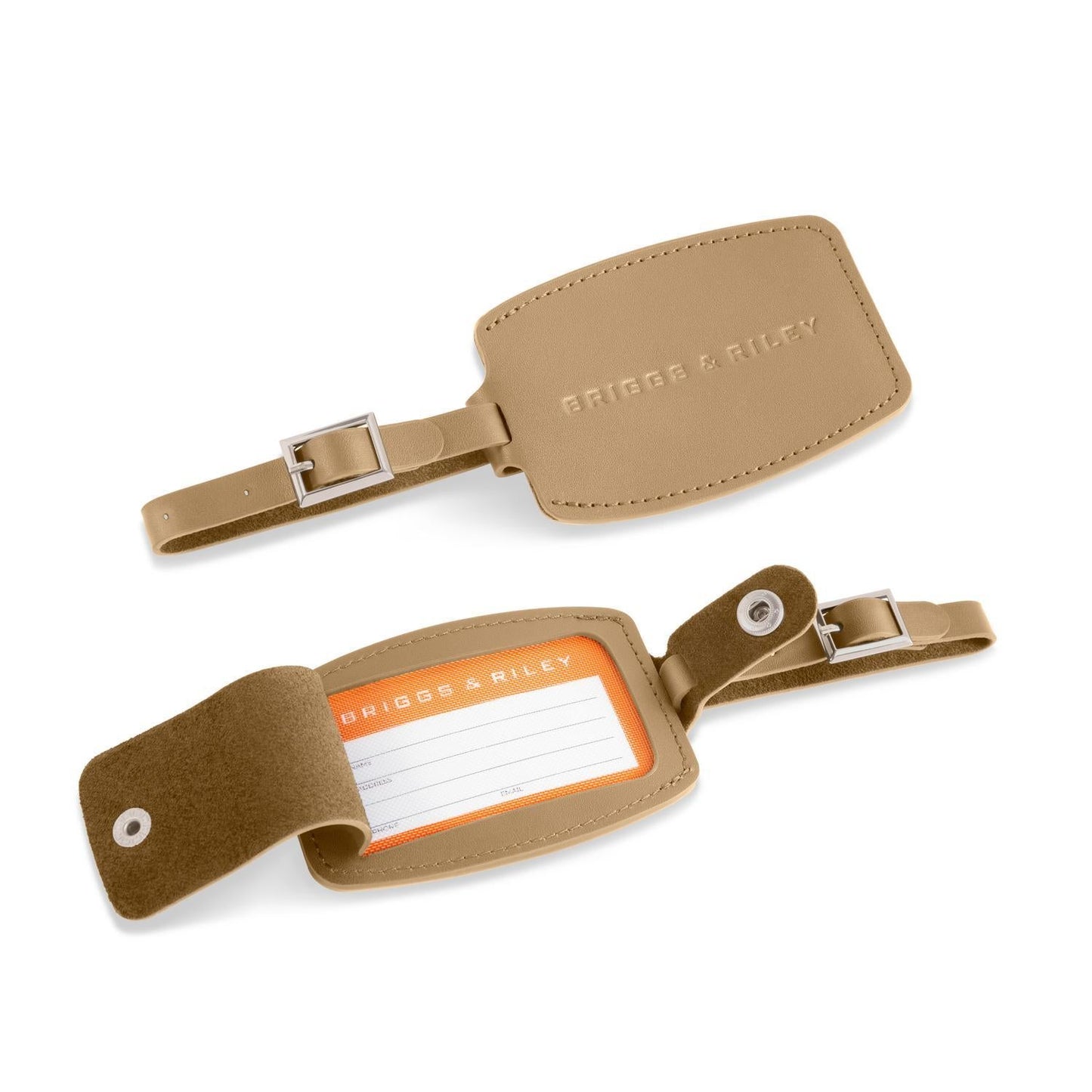 Briggs & Riley Leather ID Tag - Olive