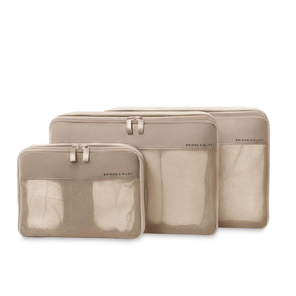 Briggs & Riley Travel Essentials Carry-On Compression Packing Cube Set - Tan