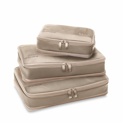 Briggs & Riley Travel Essentials Carry-On Compression Packing Cube Set - Tan