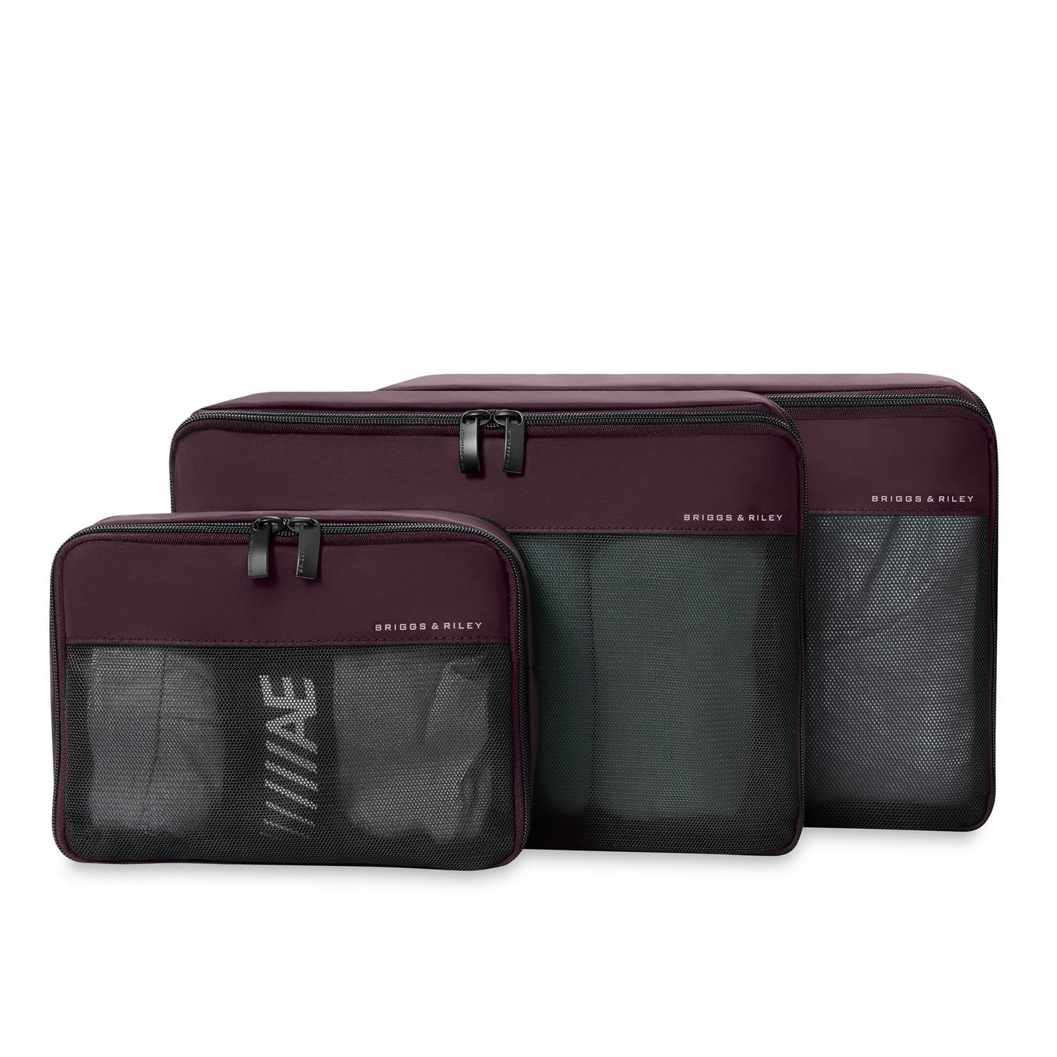 Briggs & Riley Travel Essentials Carry-On Compression Packing Cube Set - Plum