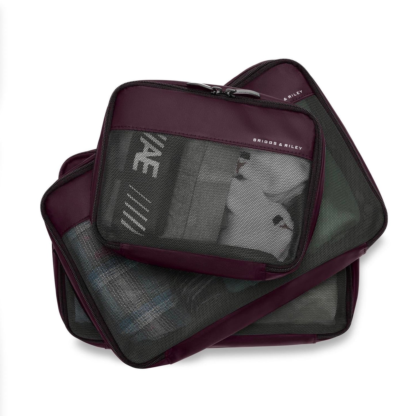 Briggs & Riley Travel Essentials Carry-On Compression Packing Cube Set - Plum