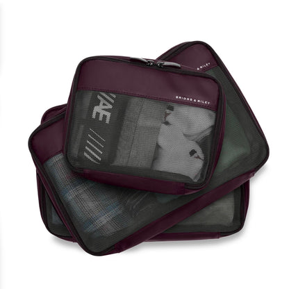 Briggs & Riley Travel Essentials Carry-On Compression Packing Cube Set - Plum