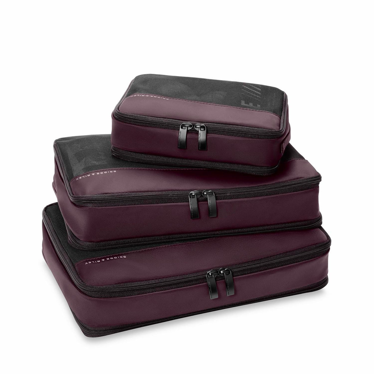 Briggs & Riley Travel Essentials Carry-On Compression Packing Cube Set - Plum