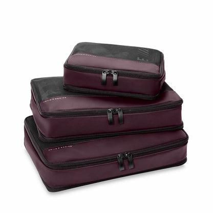 Briggs & Riley Travel Essentials Carry-On Compression Packing Cube Set - Plum