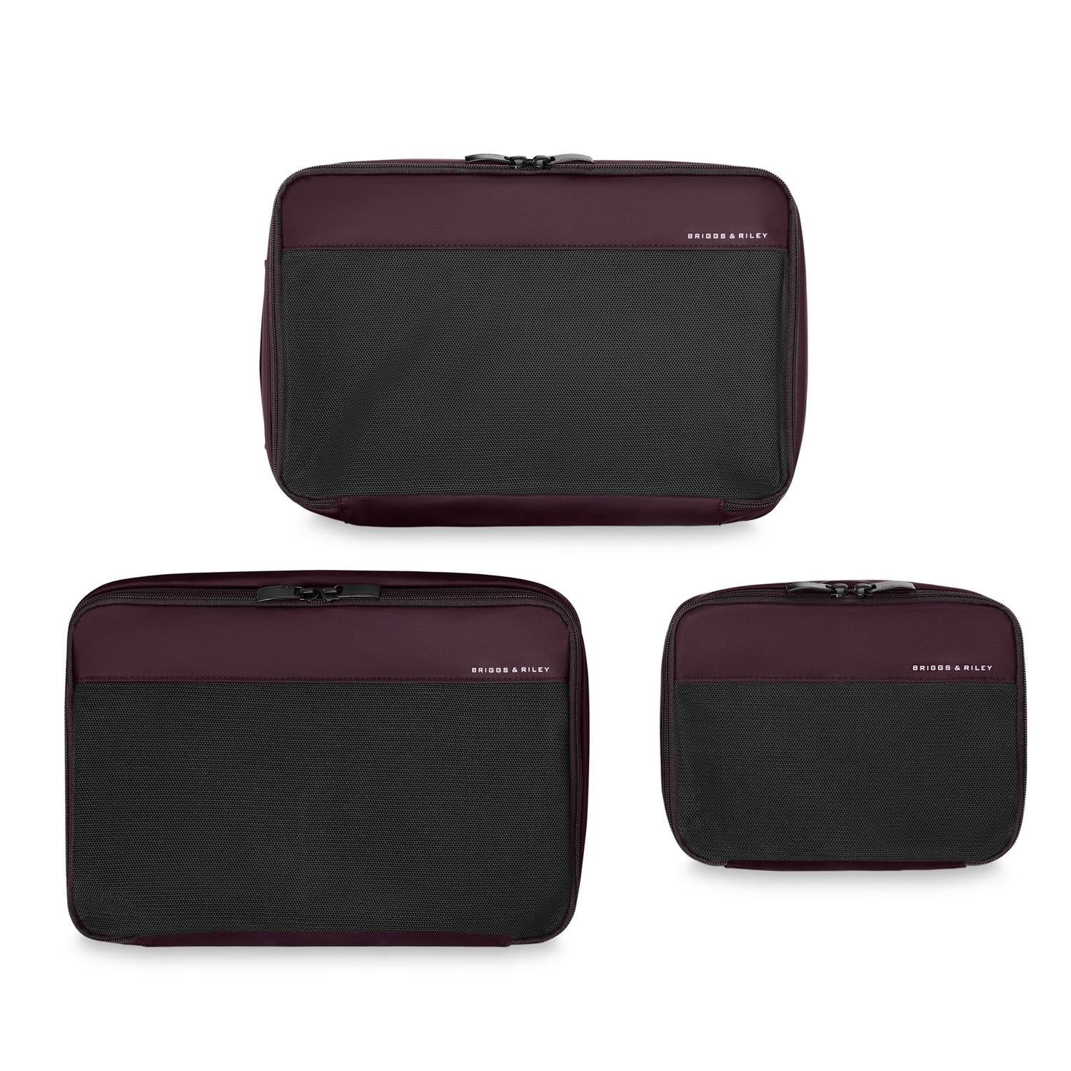Briggs & Riley Travel Essentials Carry-On Compression Packing Cube Set - Plum