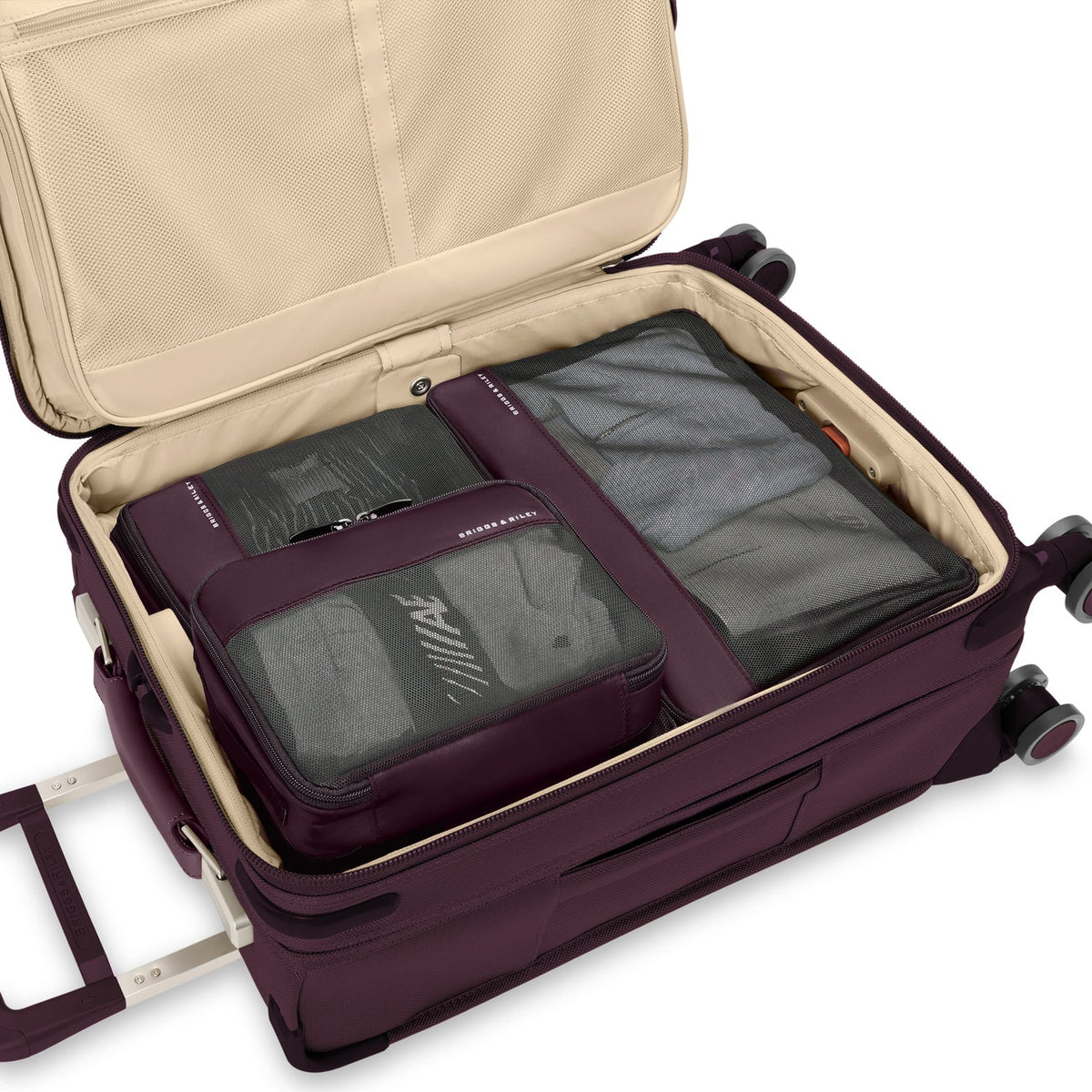 Briggs & Riley Travel Essentials Carry-On Compression Packing Cube Set - Plum
