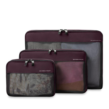 Briggs & Riley Travel Essentials Check-In Compression Packing Cube Set - Plum