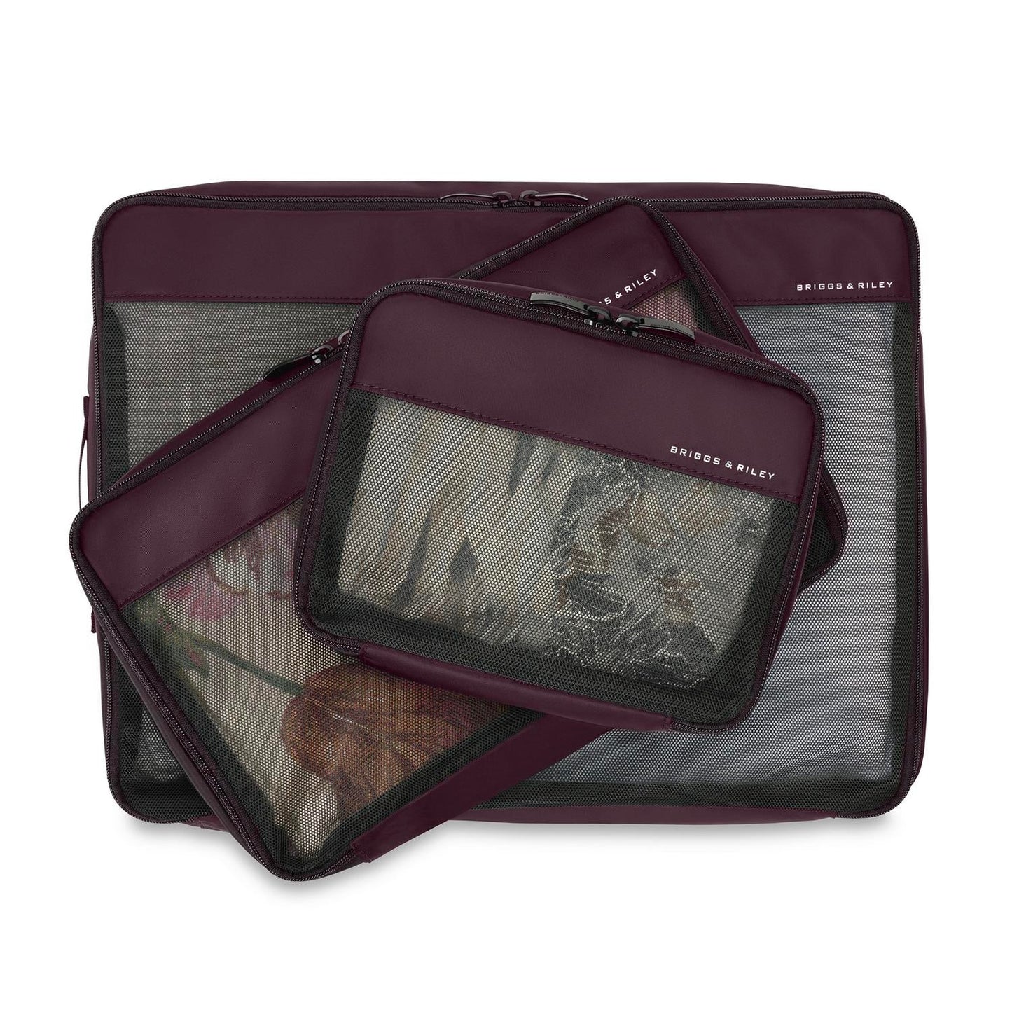 Briggs & Riley Travel Essentials Check-In Compression Packing Cube Set - Plum