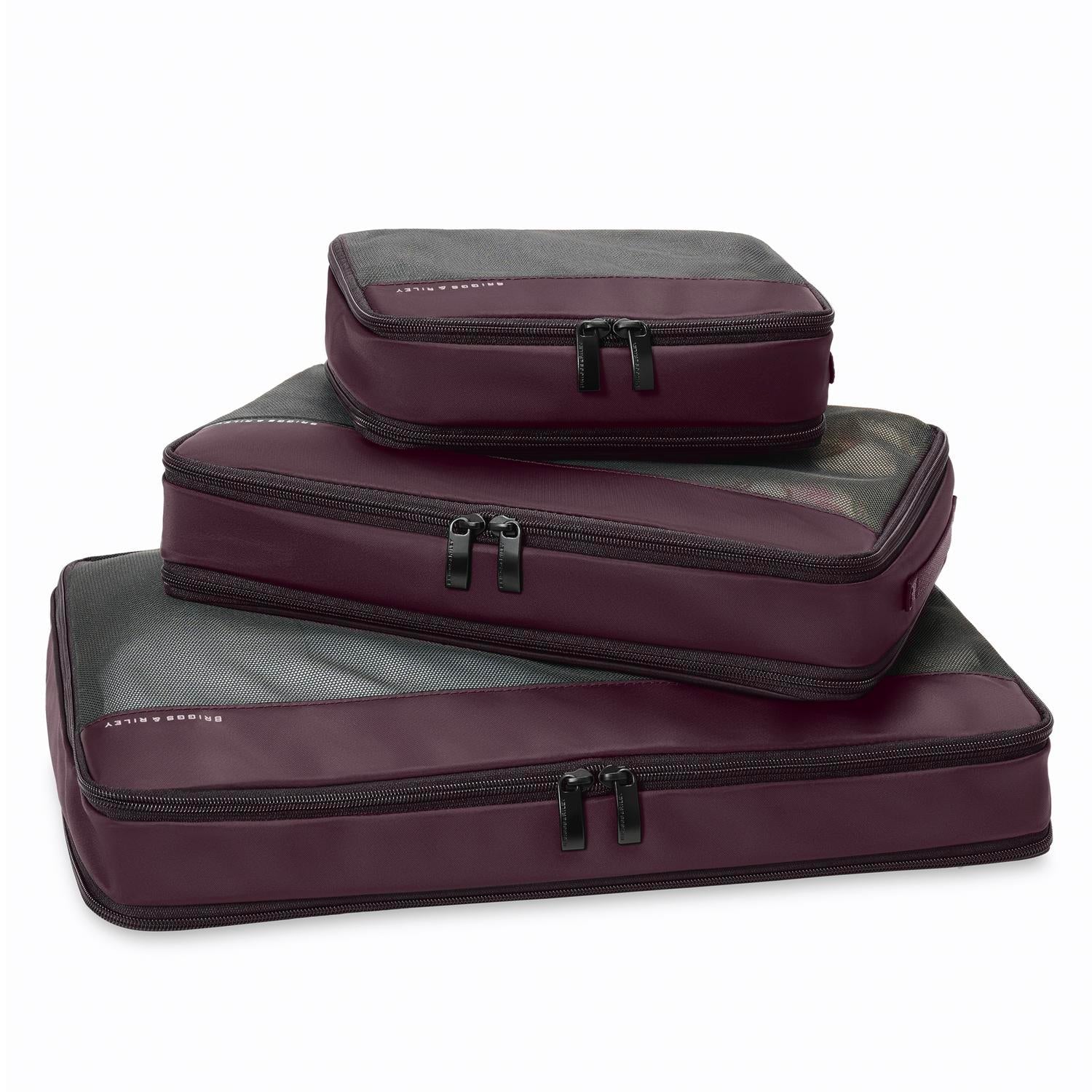 Briggs & Riley Travel Essentials Check-In Compression Packing Cube Set - Plum