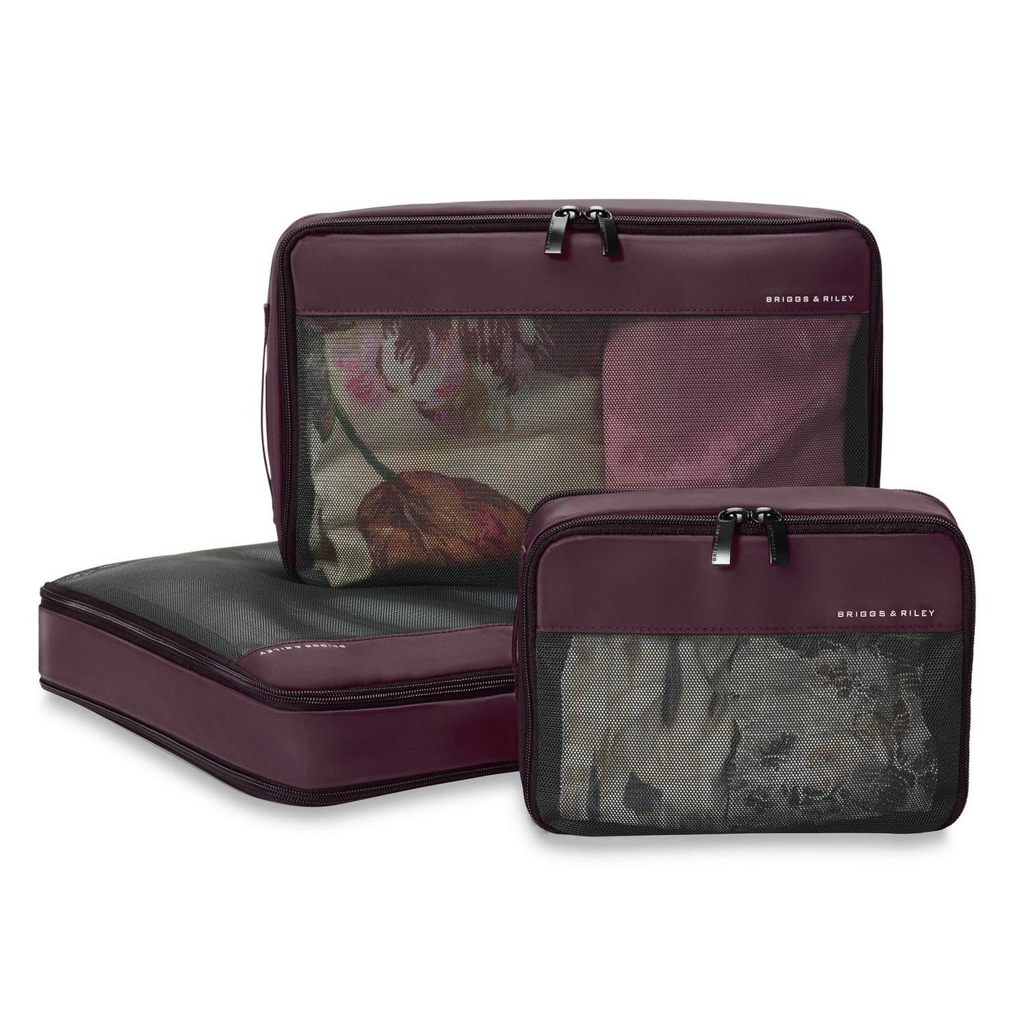 Briggs & Riley Travel Essentials Check-In Compression Packing Cube Set - Plum