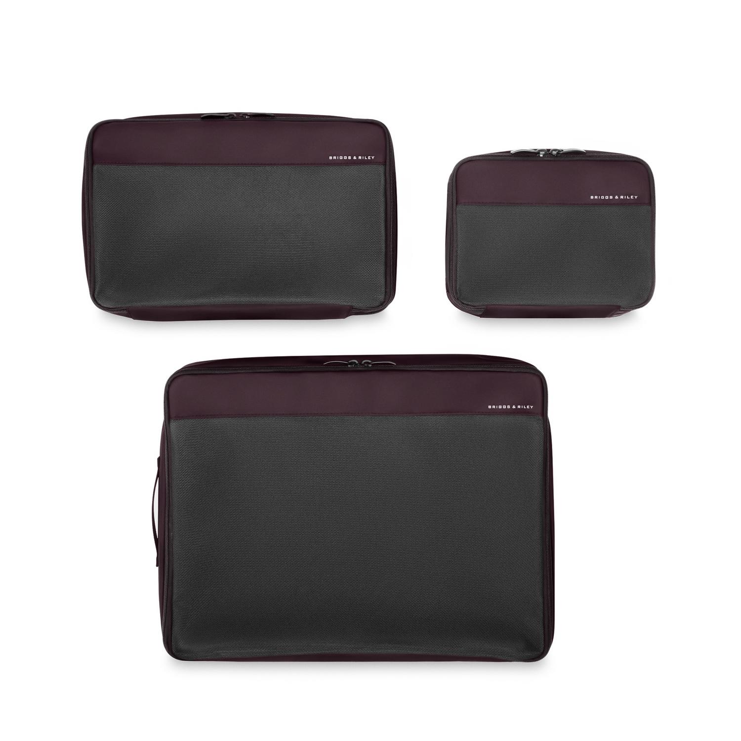 Briggs & Riley Travel Essentials Check-In Compression Packing Cube Set - Plum