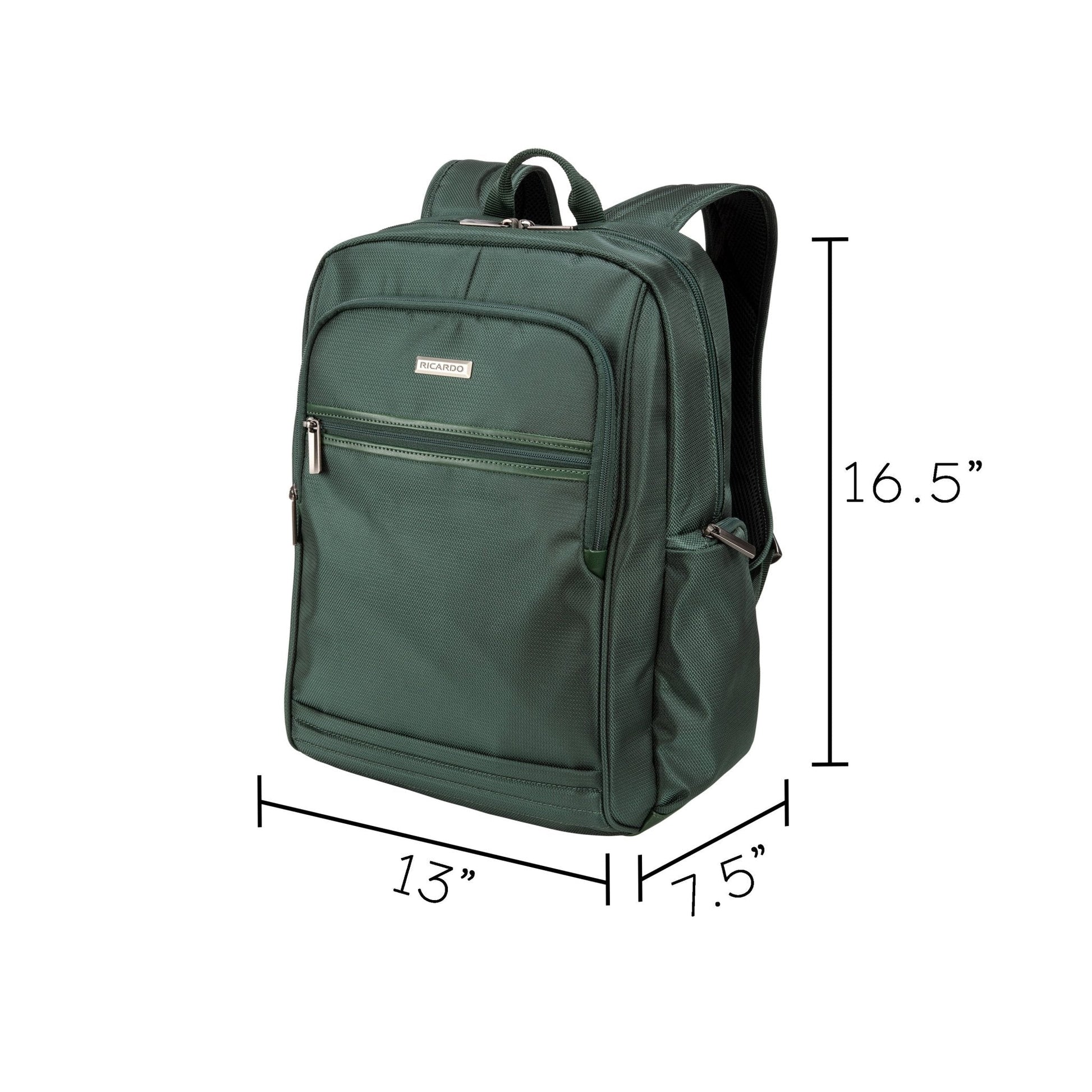 Ricardo Beverly Hills Avalon Softside Laptop Backpack, 23L - Juniper Green