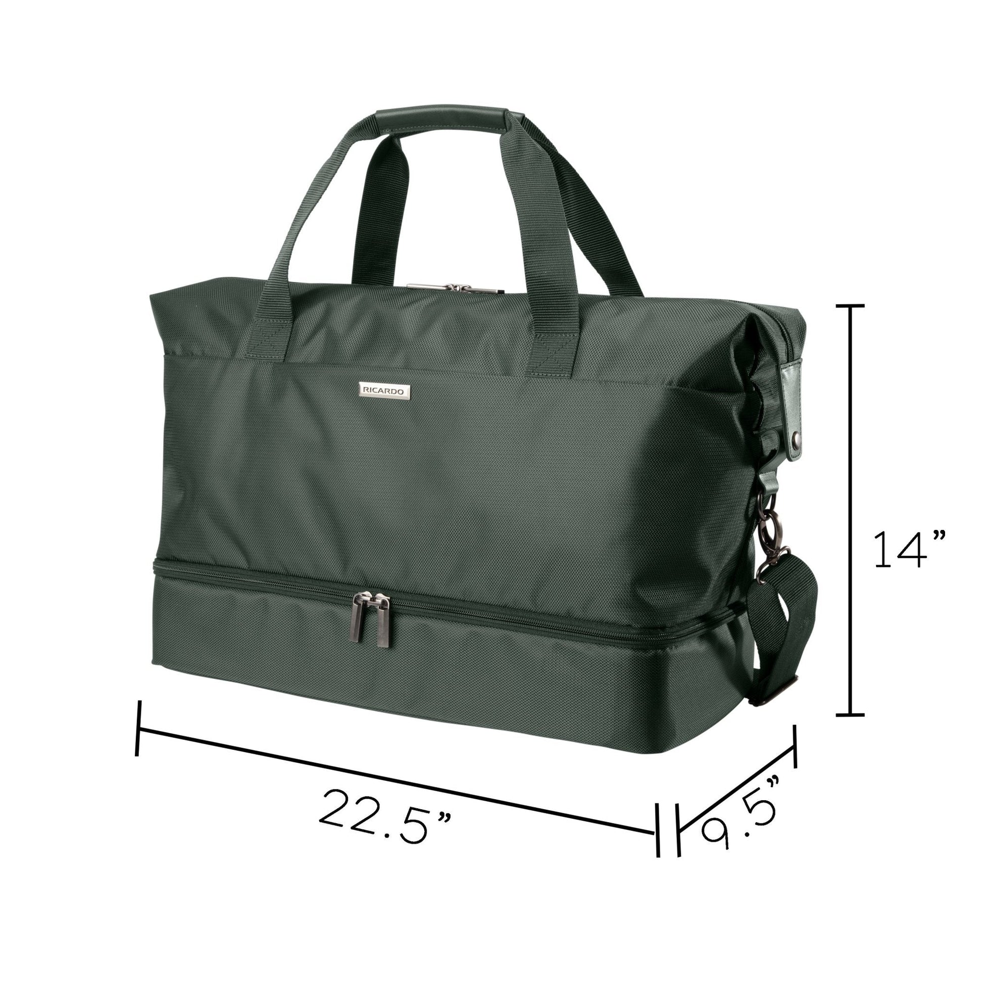 Ricardo Beverly Hills Avalon Softside Drop-Bottom Weekender Duffel - 38L - Juniper Green