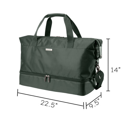 Ricardo Beverly Hills Avalon Softside Drop-Bottom Weekender Duffel - 38L - Juniper Green
