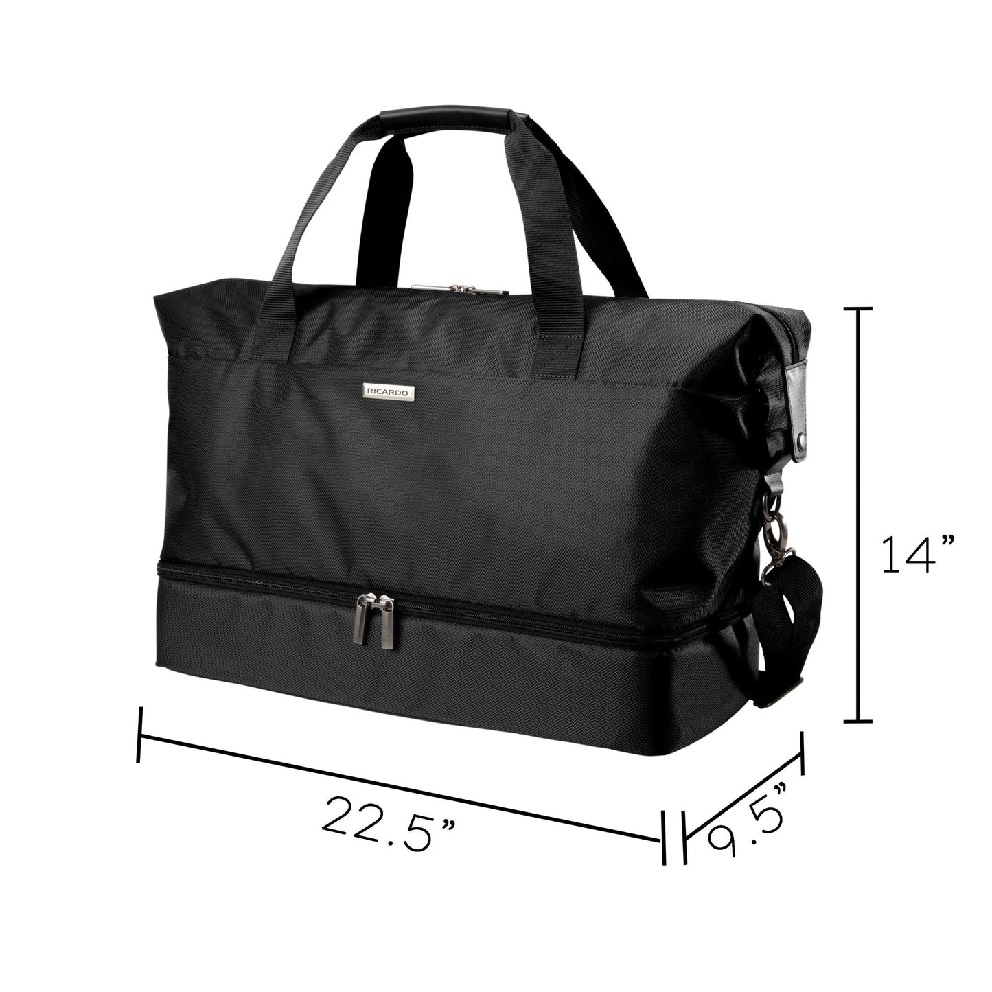 Ricardo Beverly Hills Avalon Softside Drop-Bottom Weekender Duffel - 38L - Black