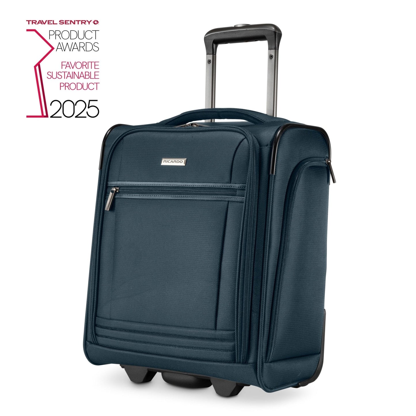 Ricardo Beverly Hills Avalon Softside Small Carry-On, 28L - Storm Blue