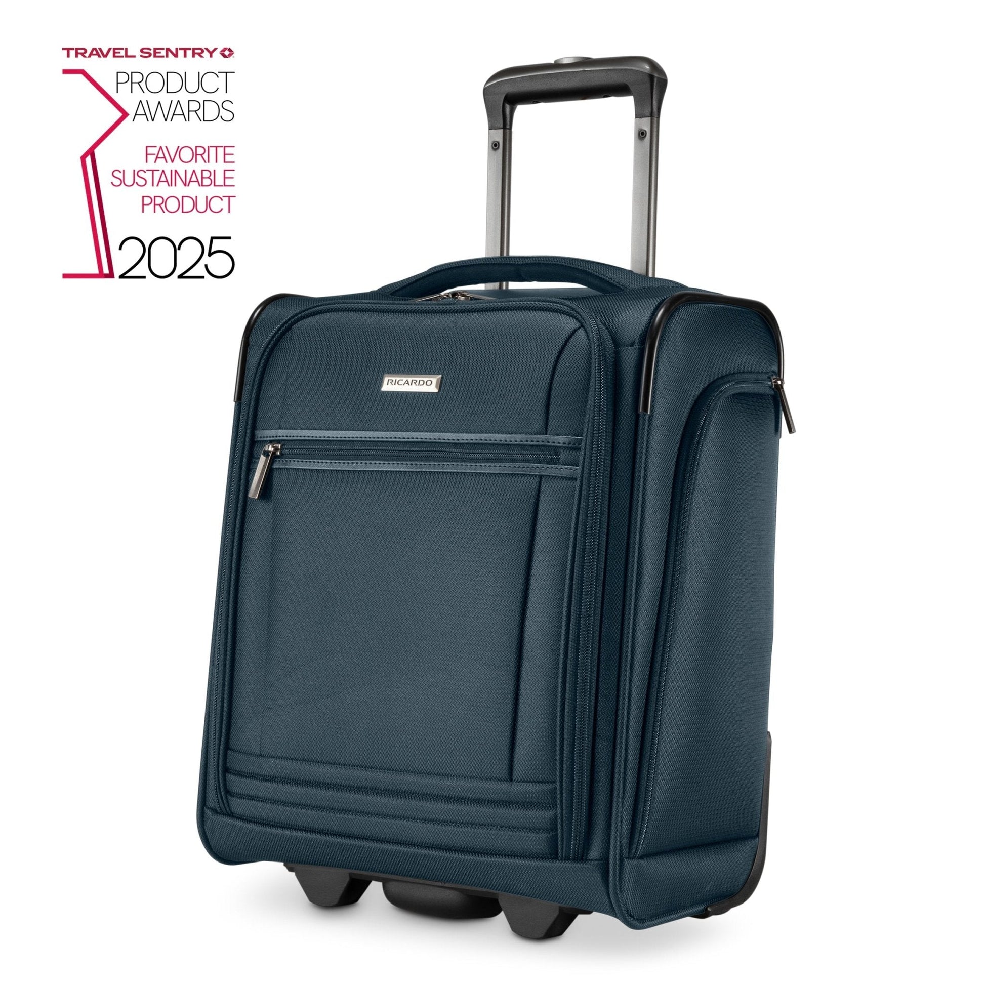 Ricardo Beverly Hills Avalon Softside Small Carry-On, 28L - Storm Blue