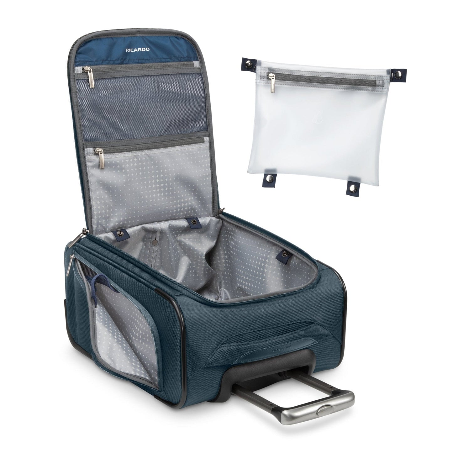 Ricardo Beverly Hills Avalon Softside Small Carry-On, 28L - Storm Blue