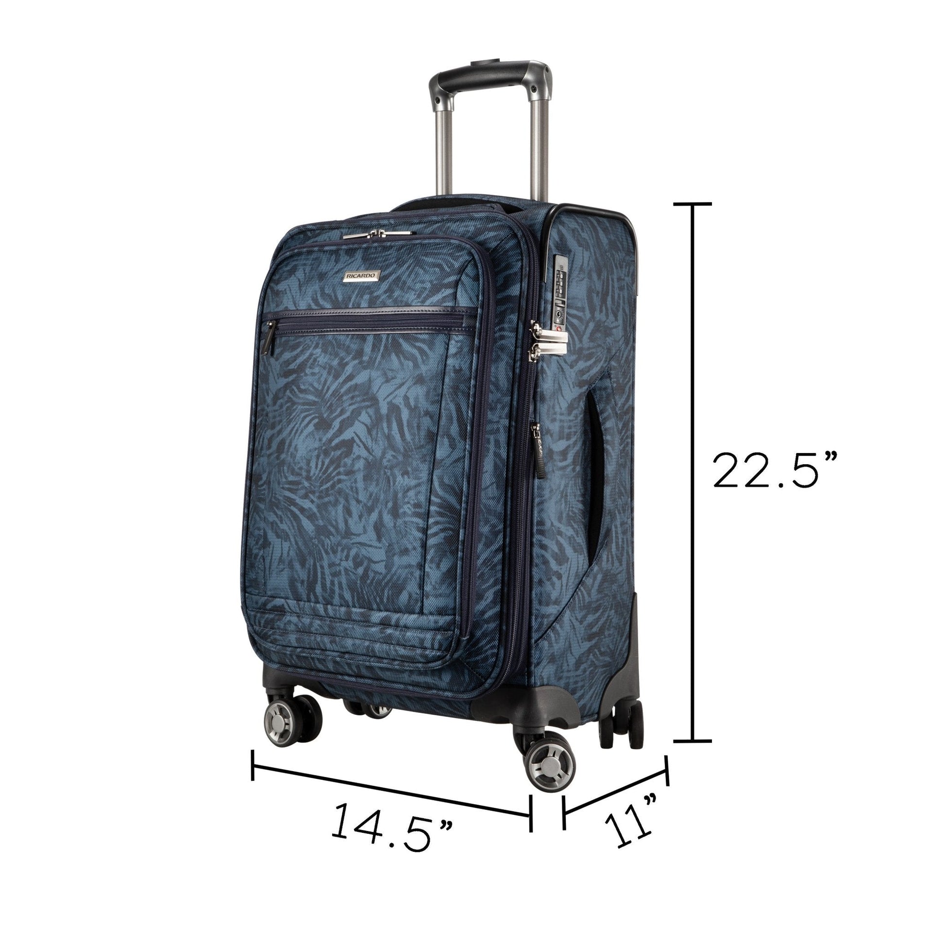 Ricardo Beverly Hills Avalon Softside Carry-On Expandable Spinner - Serengeti Night